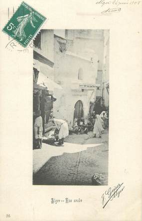 CPA ALGERIE "Alger, Rue Arabe" / GEISER