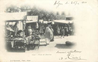 CPA ALGERIE "Alger, Place de Chartres"/ GEISER