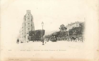 CPA ALGERIE "Alger, Entrée des rues Charras et Michelet "/ GEISER