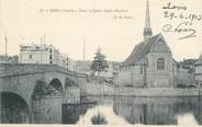 89 Yonne CPA FRANCE 89 " Sens, Pont et église St Maurice"