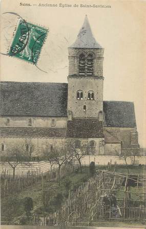 CPA FRANCE 89 " Sens, Ancienne église de St Savinien"