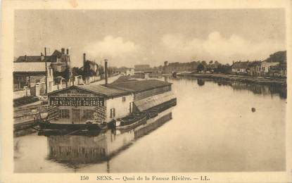 CPA FRANCE 89 " Sens, Quai de la Fausse Rivière"