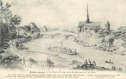 89 Yonne CPA FRANCE 89 " Sens, Le Pont d'Yonne et le coche par eau en 1822"
