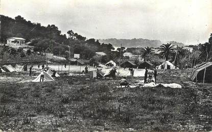 CPSM FRANCE 83 " Le Pradet, Les Oursinières, vue générale du camp du CCOS"