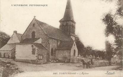 CPA FRANCE 63 " Tortebesse, L'église"