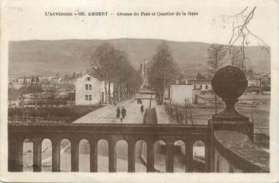 CPA FRANCE 63 " Ambert, Avenue du Pont et Quartier de la Gare"