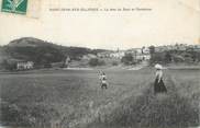 63 Puy De DÔme CPA FRANCE 63 " St Genès la Tourette, Place de l'église"