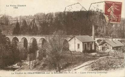 CPA FRANCE 63 " Chantemule, Le viaduc sur la Semène"