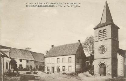 CPA FRANCE 63 " Murat le Quaire, Place de l'Eglise"