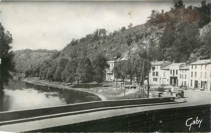 CPSM FRANCE 63 "Pontgibaud, Le pont sur la Sioule et l'Avenue des Marronniers"