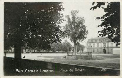CPSM FRANCE 63 "St Germain Lembron, Place du Désert"