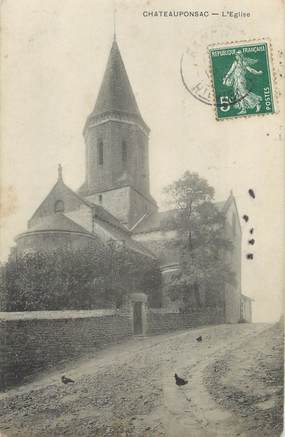 CPA FRANCE 87 "Chateauponsac, L'église"