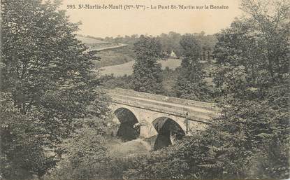 CPA FRANCE 87 "St Martin Le Mault, Le Pont St Martin sur la Benaize"