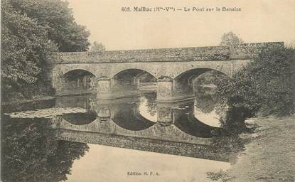 CPA FRANCE 87 "Mailhac, Le Pont sur la Benaize"