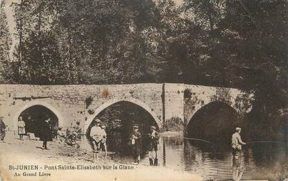 CPA FRANCE 87 "St Junien, Pont Elisabeth sur la Glane"