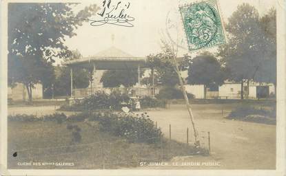 CPA FRANCE 87 "St Junien, Le jardin public"