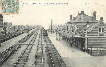 CPA FRANCE 94 "Ivry, La gare"