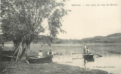 CPA FRANCE 38 "Moras, joli coin du Lac de Moras"