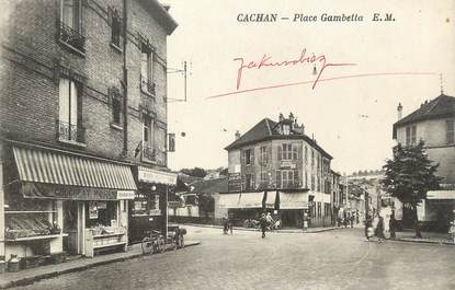 CPA FRANCE 94 "Cachan, Place Gambetta"