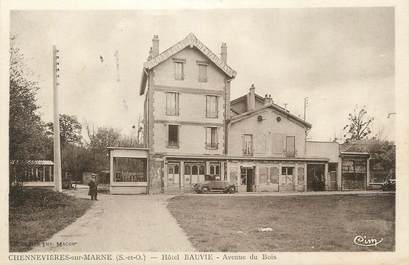 CPA FRANCE 94 "Chennevières sur Marne, Hôtel Bauvie avenue du Bois"