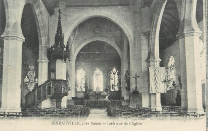 CPA FRANCE 76 "Isneauville, Intérieur de l'église"
