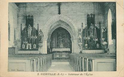 CPA FRANCE 76 "Sierville, Intérieur de l'église"