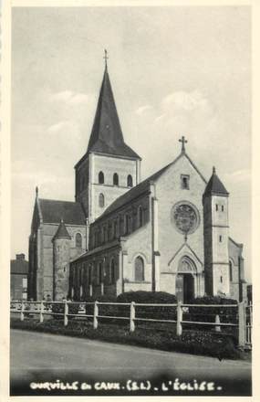 CPSM FRANCE 76 "Ourville en Caux, L'église"