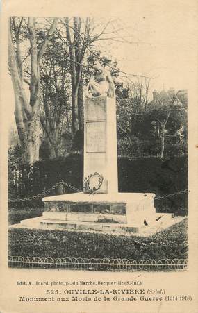 CPA FRANCE 76 "Ouville la Rivière, Le monument aux morts"