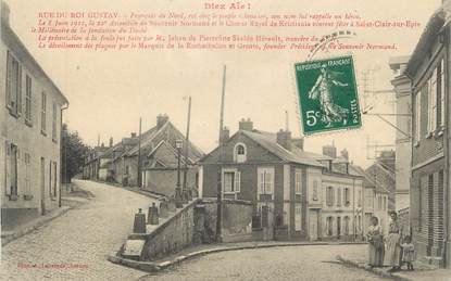 CPA FRANCE 95 "St Clair sur Epte, Rue du Roi Gustav"