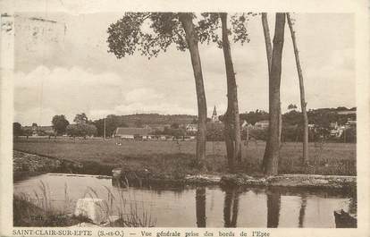 CPA FRANCE 95 "St Clair sur Epte, Vue générale prise de l'Epte"