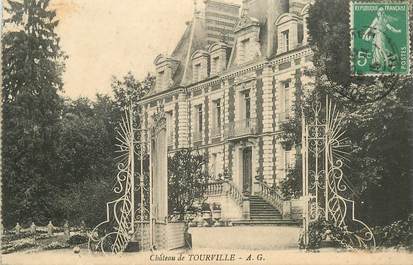 CPA FRANCE 50 "Chateau de Tourville"