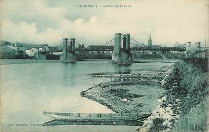CPA FRANCE 71 "Chambilly, le pont sur la loire"