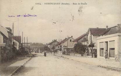 CPA FRANCE 25 " Audincourt, Rue de Dasle"