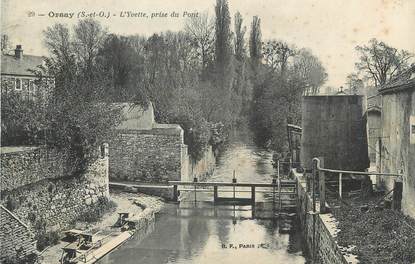 CPA FRANCE 91 " Orsay, L'Yvette prise du pont"