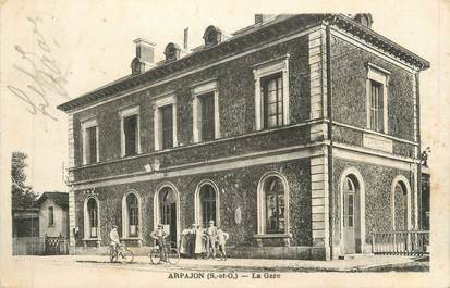 CPA FRANCE 91 " Arpajon, La gare"