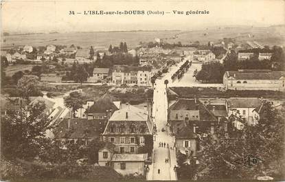 CPA FRANCE 25 "L'Isle sur le Doubs, vue générale"