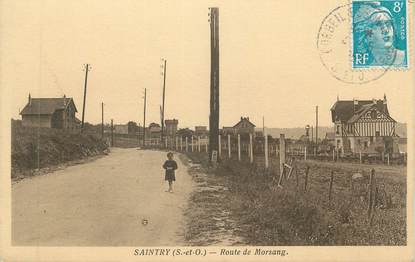 CPA FRANCE 91 " Saintry, Route de Morsang"