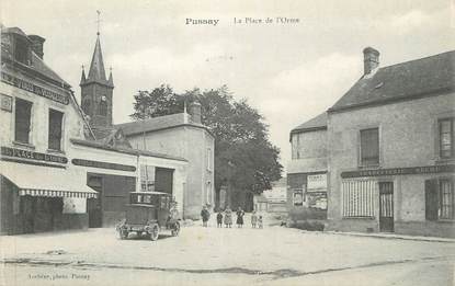 CPA FRANCE 91 " Pussay, La Place de l'Orme"