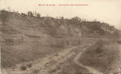 CPA FRANCE 91 "Milly, Carrières des Sablonnelles"