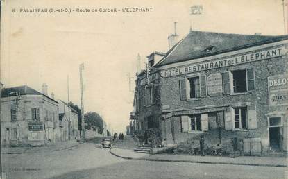 CPA FRANCE 91 "Palaiseau, Route de Corbeil Hôtel Restaurant l'Eléphant"