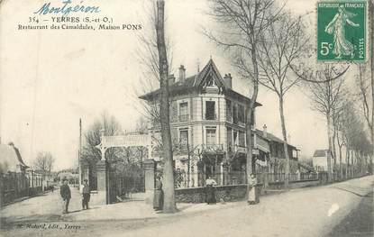 CPA FRANCE 91 "Yerres, Restaurant des Camaldules, Maison Pons"