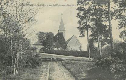 CPA FRANCE 78 " La Hauteville, Vue de l'église et du cimetière"