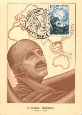CPA CARTE MAXIMUM "Maurice Noguès, aviateur"