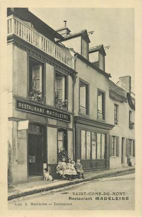 CPA FRANCE 50 "Saint Come du Mont, Restaurant Madeleine"