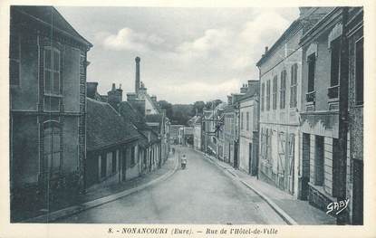 CPA FRANCE 27 " Nonancourt, Rue de l'Hôtel de Ville"