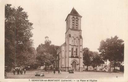 CPA FRANCE 44 " Geneston en Montbert, La Place de l'Eglise"