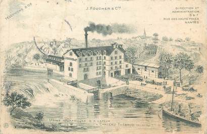 CPA FRANCE 44 " Château Thebaud, Usine Hydraulique et à Vapeur"
