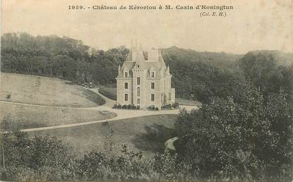 CPA FRANCE 29 "Chateau de Kéroriou à M. Cazin d'Honingtun"
