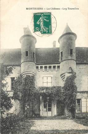 CPA FRANCE 02 "Monthiers, le Chateau, Les Tourelles"