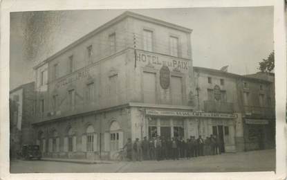 CARTE PHOTO FRANCE 34 "Capestang, Hotel de la Paix"